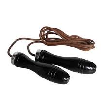 Coarda pentru sarit din piele, negru, Kettler