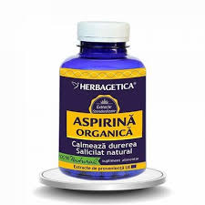 Aspirina Organica, 120 capsule, Herbagetica