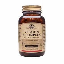 B Complex cu vitamina C 100, tablete, Solgar