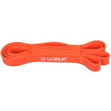Banda elastica exercitii fitness si crossfit, intensitate slaba, portocaliu