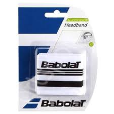 Bandana tenis Babolat Headband - alb