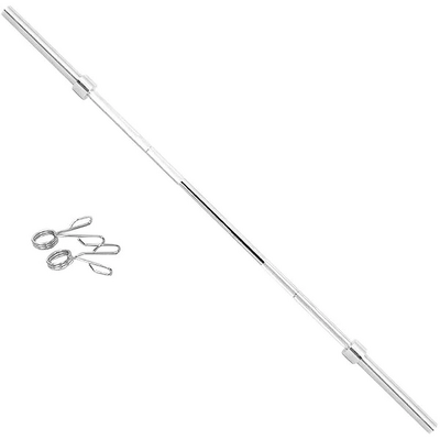 Bara olimpica 220cm, 18kg, sigurante incluse, greutate maxima 250kg, BAR-220