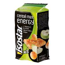 Batoane energizante Cereal Max, 3 bucati x 55g, mere si caise, Isostar
