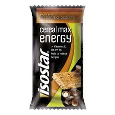 Baton energizant Cereal Max cu alune si ciocolata, 55g, Isostar