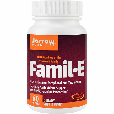 Complex Vitamina E Famil-E, 60 capsule, Jarrow Formulas