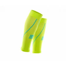 Compresie gamba, 2.0, lime/hawaii blue