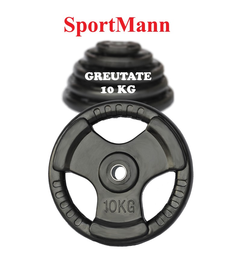 Disc cauciucat 10kg, SportMann