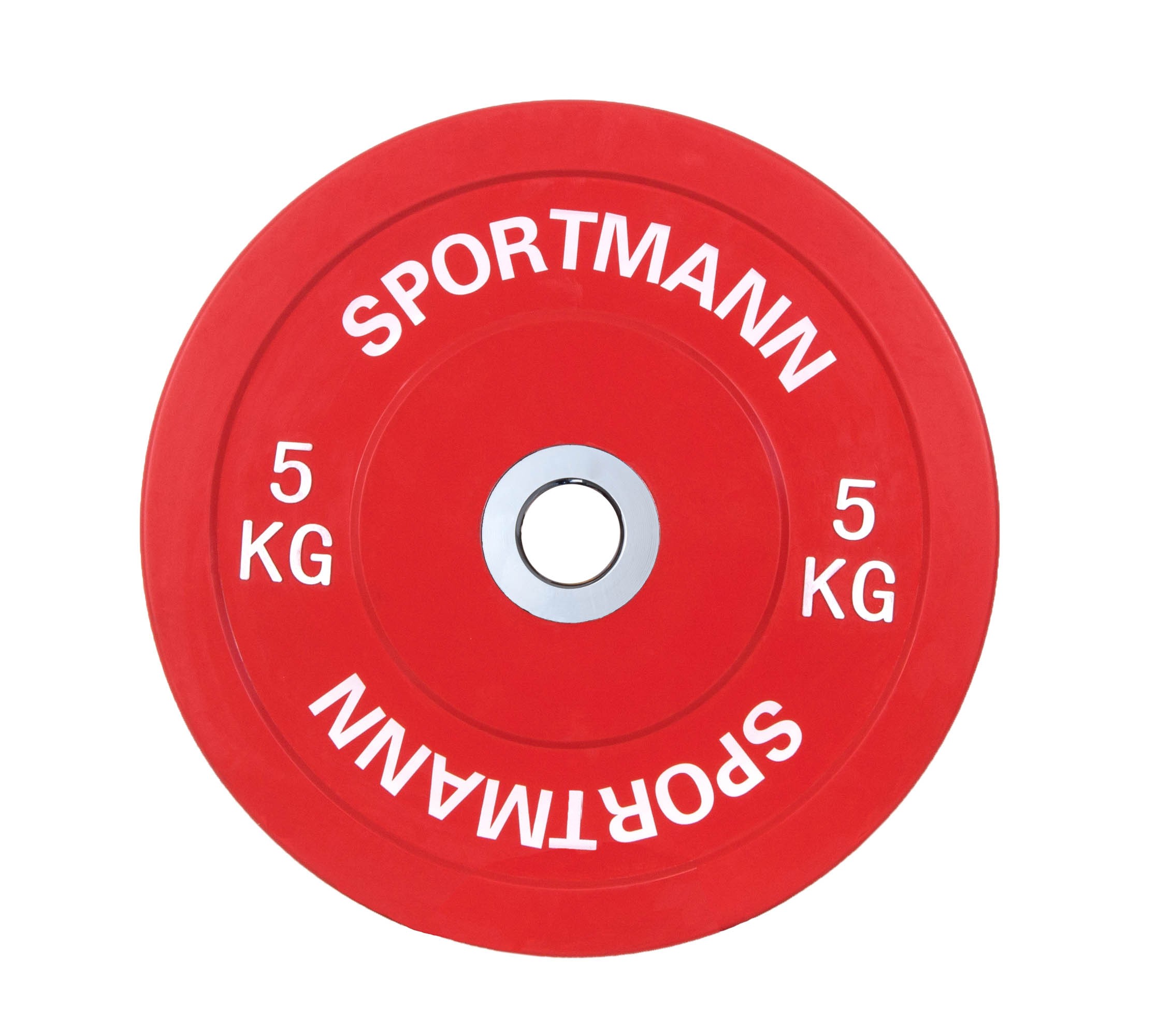 Disc cauciucat 5kg, diametru 51mm, rosu, Bumper Plate