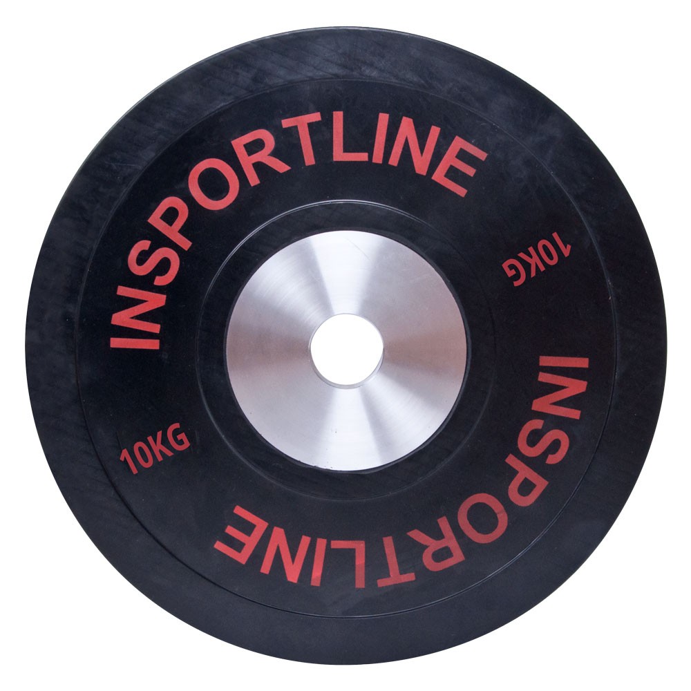 Disc cauciucat Bumper Plate 10kg, inSPORTline
