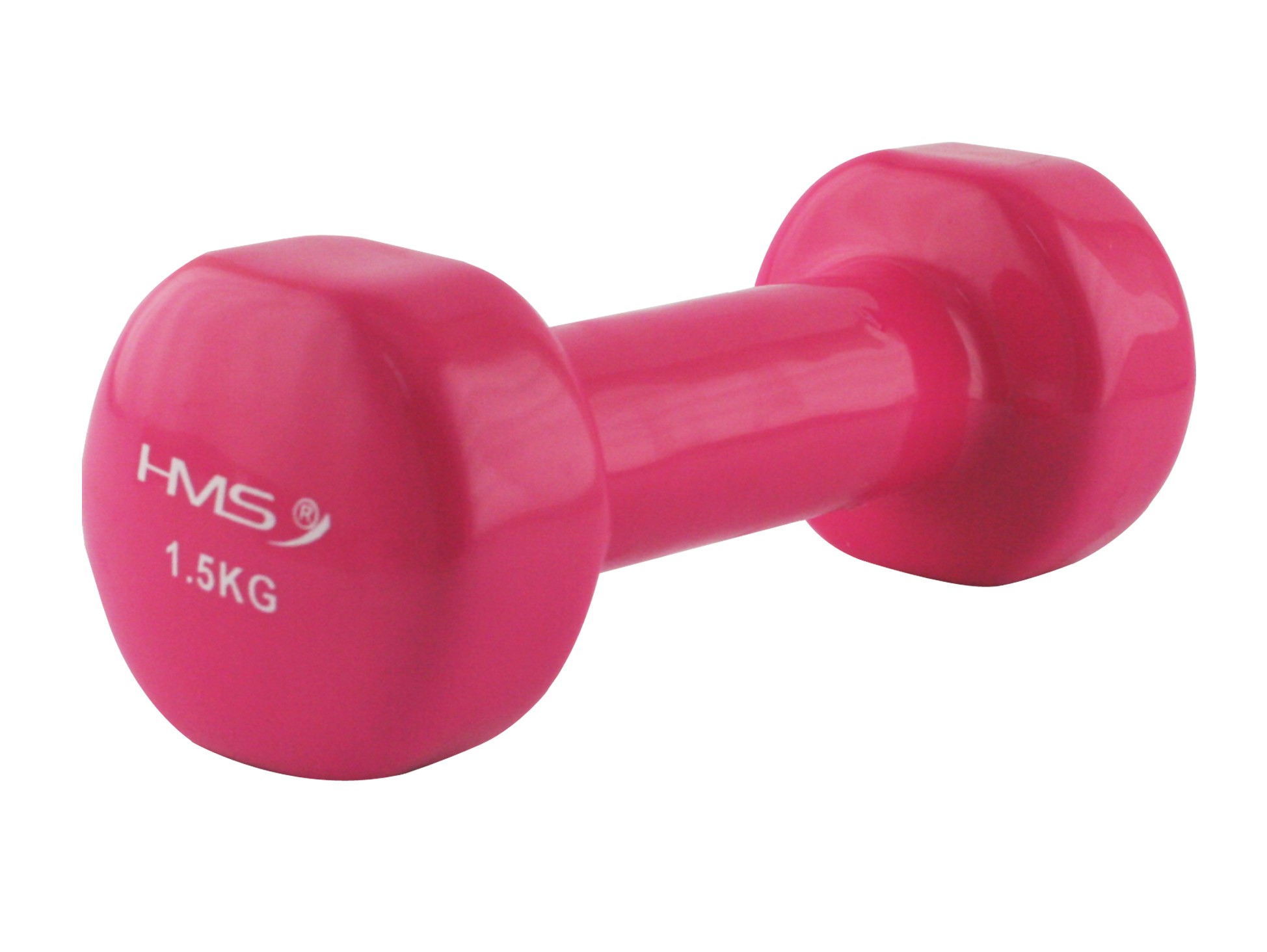 Gantera fitness 1.5kg, vinil, mov