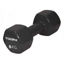 Gantera fitness, 6kg, negru, Toorx