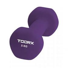 Gantera fitness neopren, 5kg, mov, Toorx