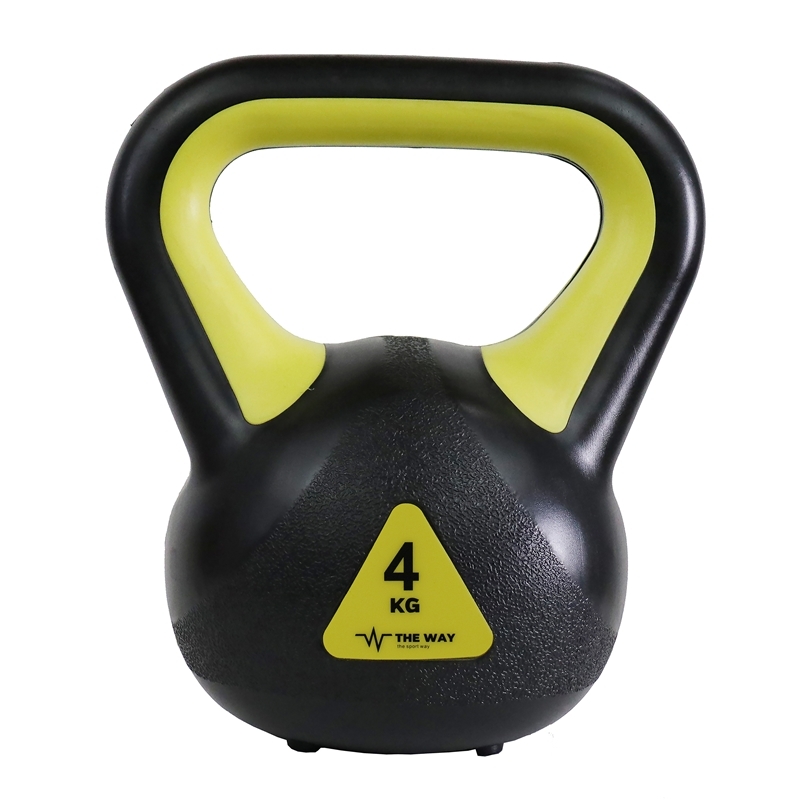 Gantera Kettlebell, 4kg, umplutura ciment