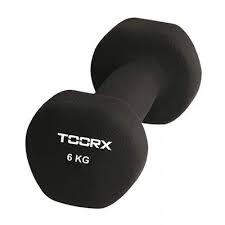 Gantera neopren, 6kg, negru, Toorx