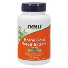 Horny Goat Weed Extract, 750mg, 90 tablete, Now