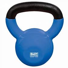 Kettlebell metalic, 6kg, albastru