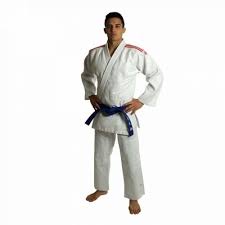 Kimono Judo Club J350 cu linii rosii, 110cm