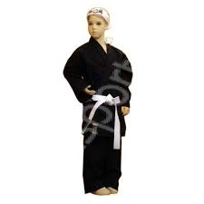 Kimono karate negru Standard - 100cm