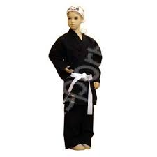 Kimono karate negru Standard - 180cm