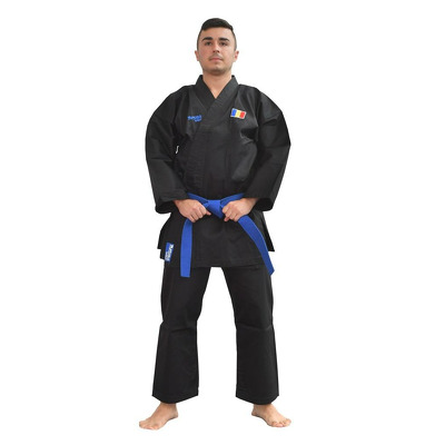Kimono karate sport negru, 8 OZ, 180cm
