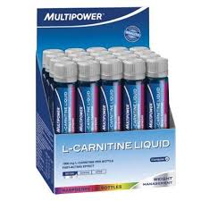 L-Carnitina lichid, 20 fiole x 25ml, zmeura, Multipower