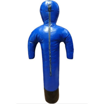 Manechin antrenament traseu aplicativ, 60kg, albastru - baza neagra