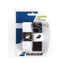 Mansete tenis Babolat Jumbo - alb-negru