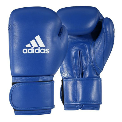 Manusi box aprobate AIBA, 12 oz, albastru, Adidas