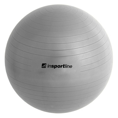 Minge aerobic Top Ball, 45cm, argintiu, pompa inclusa