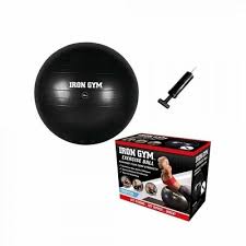 Minge exercitii aerobic si fitness, 55cm, negru, pompa inclusa, Gym Essential