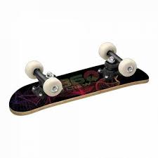 Mini skateboard L.A Sports, roti PVC 50x30 mm, cu banda anti-alunecare