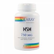 MSM 750 mg, 90 capsule vegetale, Solaray