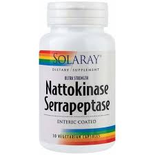 Nattokinase Serrapeptase, 30 capsule, Solaray