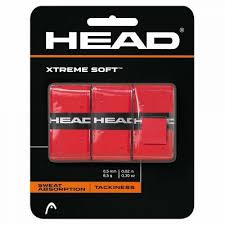 Overgrip racheta tenis XtremeSoft, set 3 bucati, rosu, Head