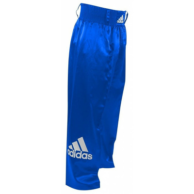 Pantaloni lungi kickbox, albastru, 140cm