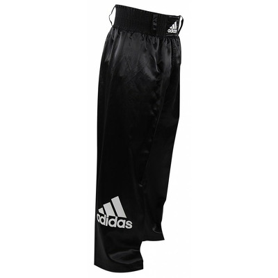 Pantaloni lungi kickbox, negru, 140cm