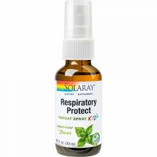 Respiratory Protect Kidz Throat Spray, 30 ml, Solaray