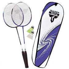 Set badminton 2 rachete Fighter cu husa, Talbot-Torro