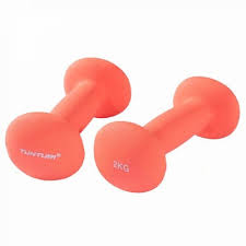 Set gantere aerobic 2kg, 2 bucati, rosu