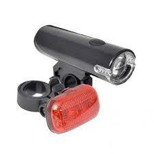 Set lumini bicicleta, far si stop LED, Axer Sport