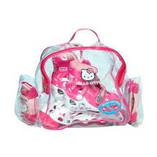 Set role, protectii coate si genunchi pentru fetite Hello Kitty.