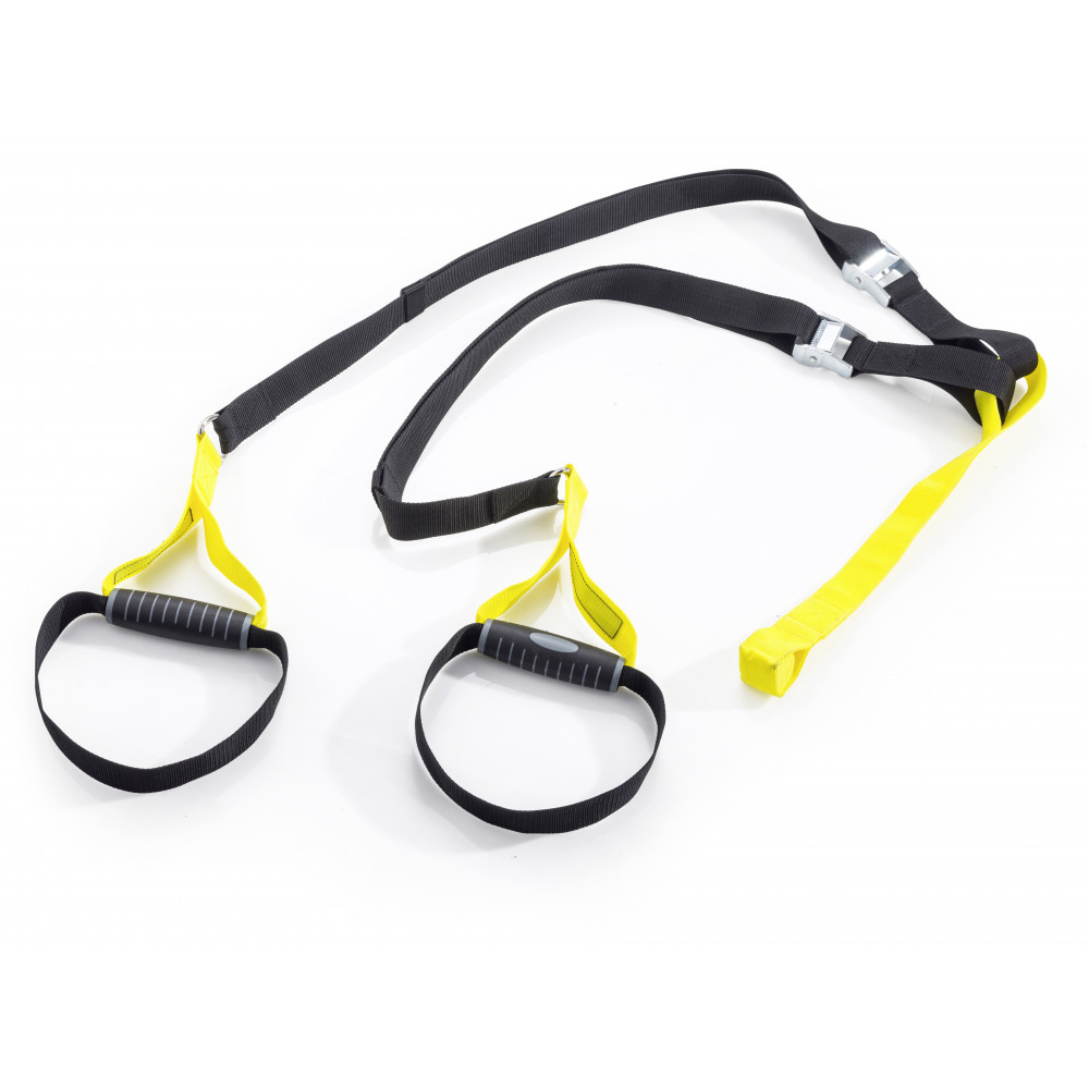 Sistem complet cu corzi pentru antrenament personal, Sling trainer, galben, Kettler