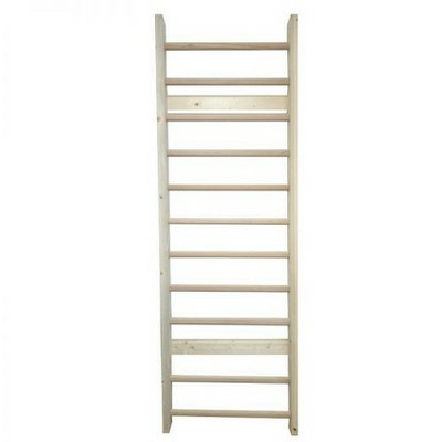 Spalier gimnastica din lemn, 240x80 cm, 11 bare, lacuit