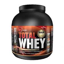 Total Whey protein Gold Nutrition, aroma capsuni, 2kg