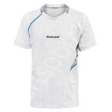 Tricou baieti Babolat Performance - alb