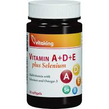 Vitamin A,D,E plus Selenium, 30 capsule, VitaKing