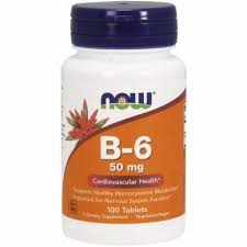 Vitamina B-6, 50mg, 100 tablete, Now
