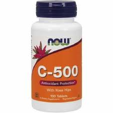 Vitamina C-500, 100 tablete, Now