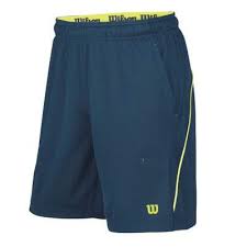 Pantaloni scurti tenis de camp Colorblock, albastru, Wilson